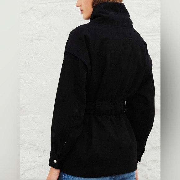 ba&sh Belted 100% Cotton Lost Jacket Size M - Picture 7 of 16